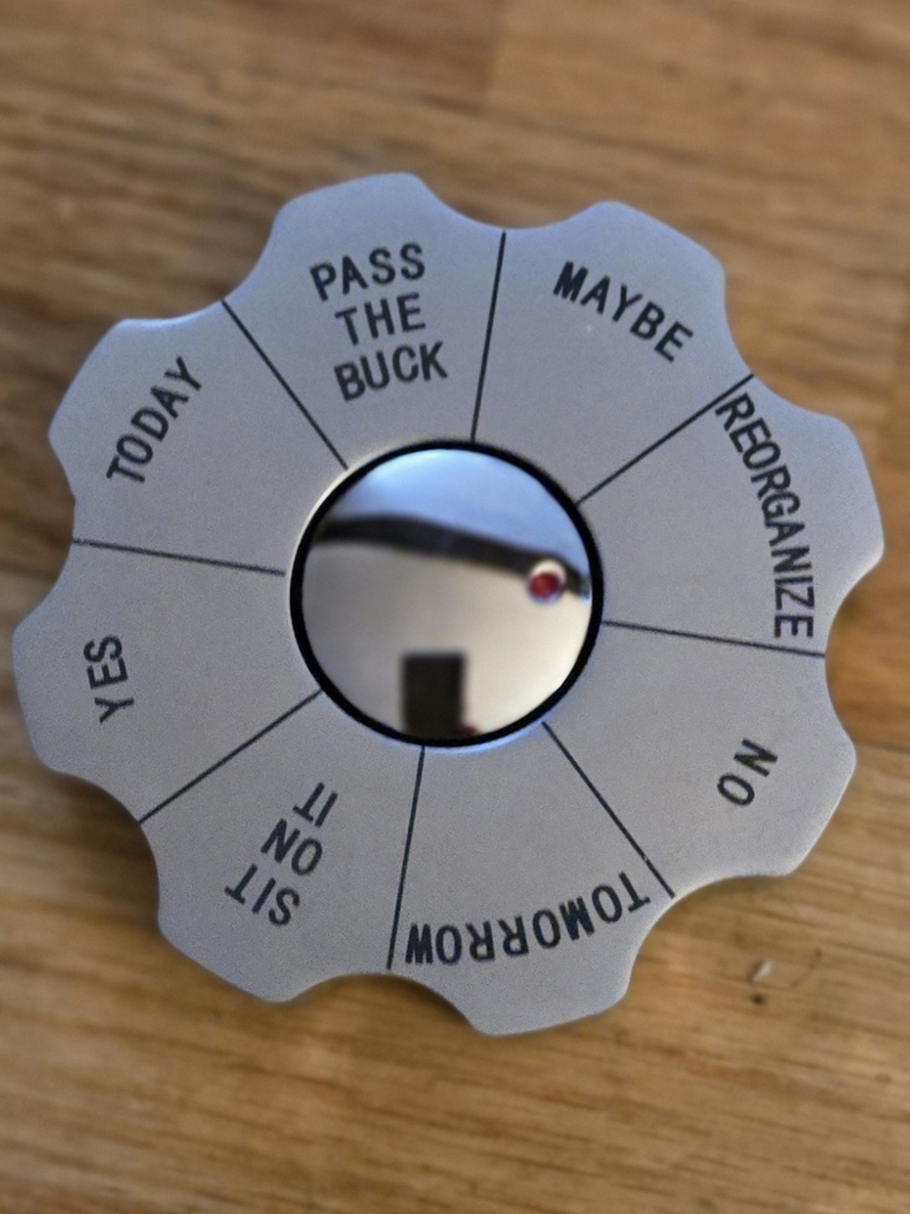 Decision Spinner Wheel - Silver